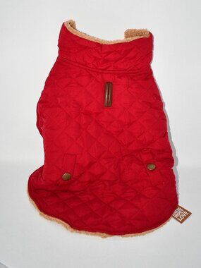 Azuza Waterproof Dog Jacket, Red, XL, Fleece Lined Winter Dog Coat, NWT